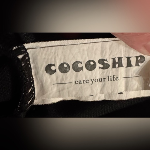 COCOSHIP Black and Red Floral One Piece Swimsuit - Picture 4 of 7